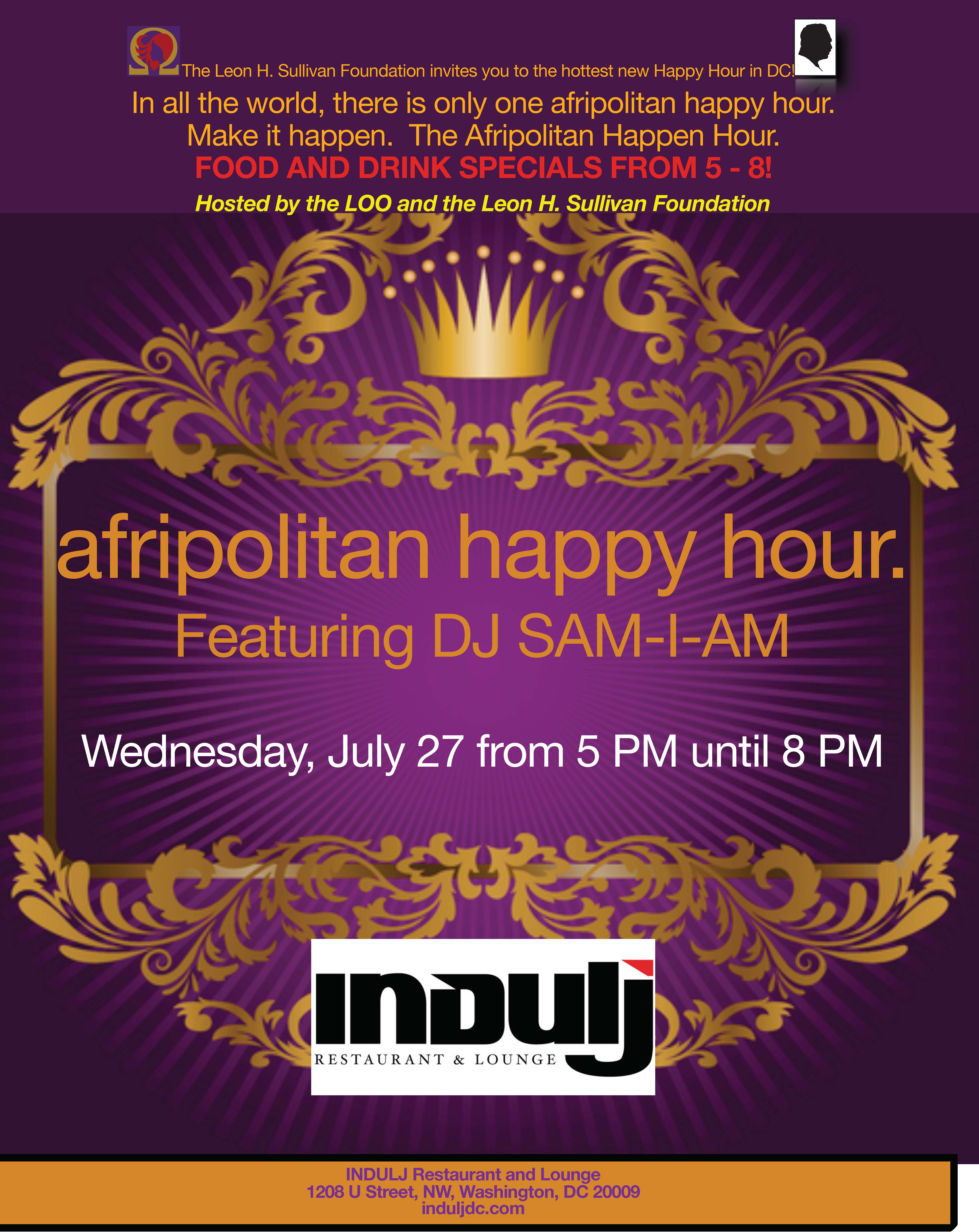 Afripolitan Happy Hour