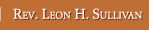 Reverend Leon H. Sullivan