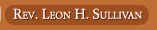 Reverend Leon H. Sullivan
